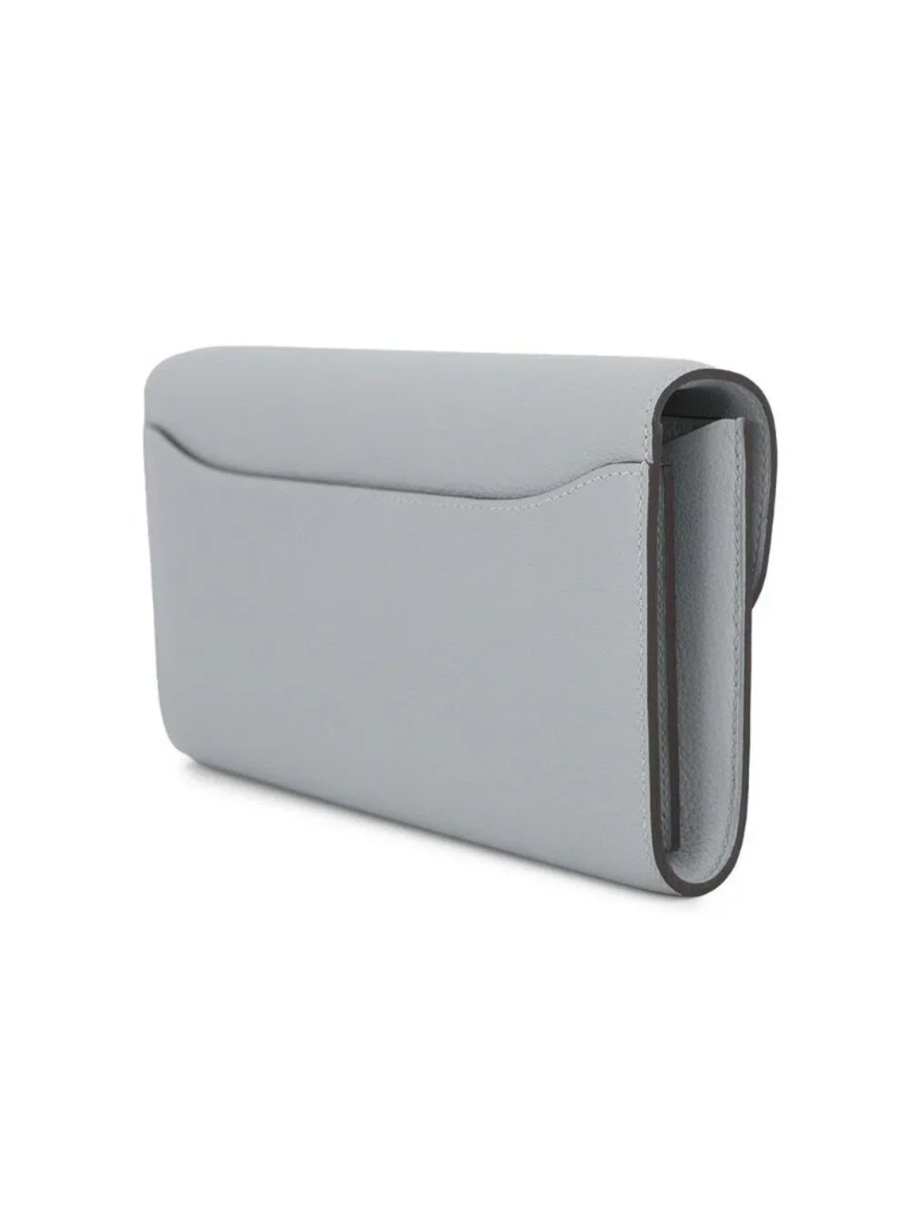 Hermes Wallet Constance To Go Long Gris Perle Silver
